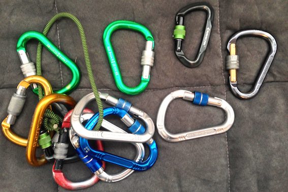 Rock climbing equipment Screwgate Carabiners