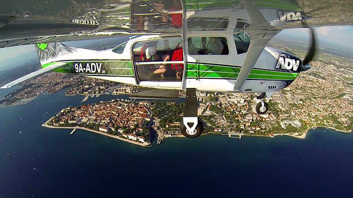 Enjoy the magical beauty of the Croatian coast from an ADV panoramic flight panorama zadar