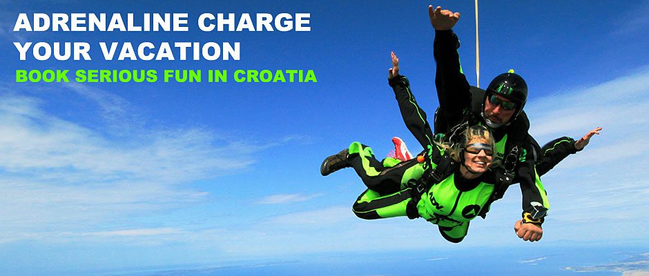Skydiving Valentine's Day with Red Bull & ADV Skydiving in Croatia - Tandem jump