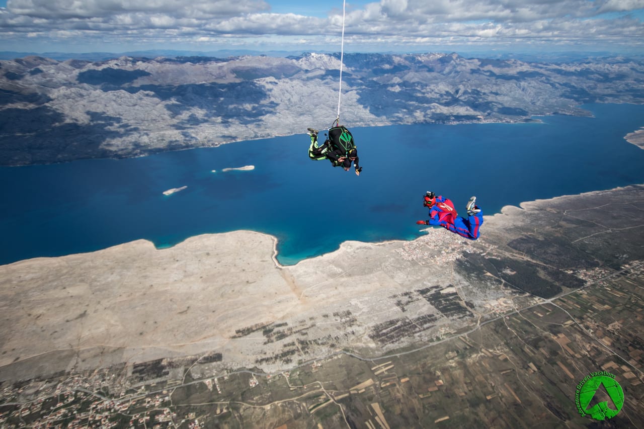 Top 10 Skydiving Zadar Photos of 2017 Skydive in Zadar Croatia with the view on National parks