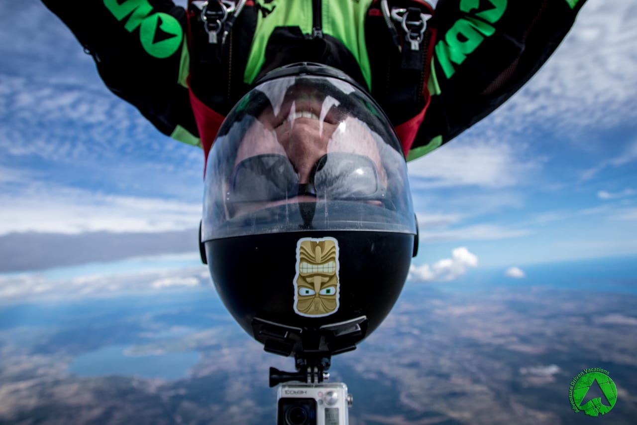 Top 10 Skydiving Zadar Photos of 2017 Skydiving Zadar Croatia selfie in Freefall