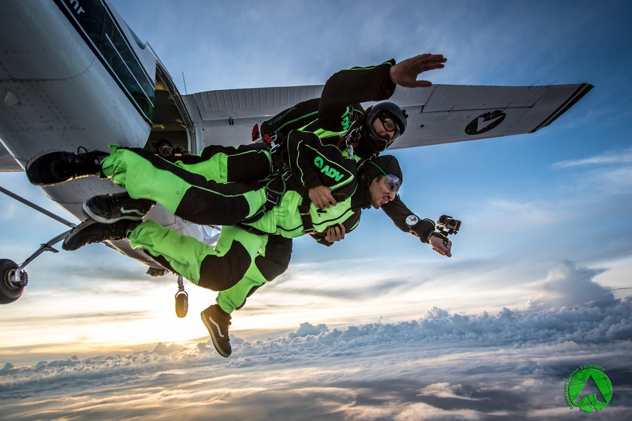 Top 10 Skydiving Zadar Photos of 2017 Skydive Croatia Zadar above clouds